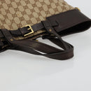GUCCI GG Canvas Hand Bag Beige Gold 106251 Auth ka4707-7