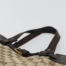 GUCCI GG Canvas Hand Bag Beige Gold 106251 Auth ka4707-8