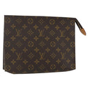 LOUIS VUITTON Monogram Poche Toilette 26 Pouch M47542 LV Auth ka471-1
