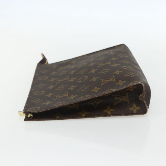 LOUIS VUITTON Monogram Poche Toilette 26 Pouch M47542 LV Auth ka471