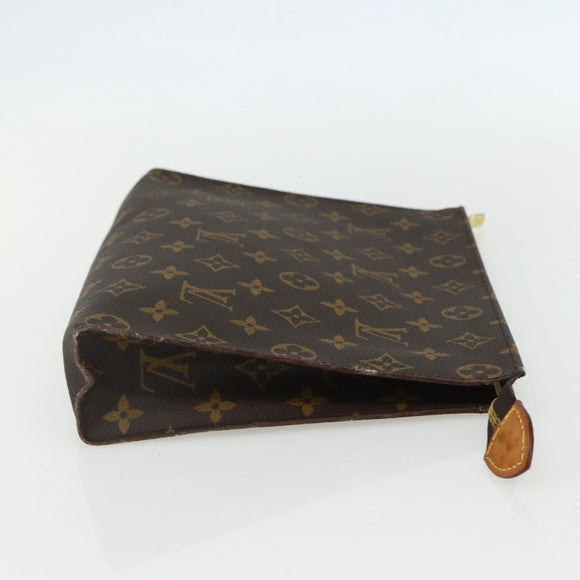 LOUIS VUITTON Monogram Poche Toilette 26 Pouch M47542 LV Auth ka471