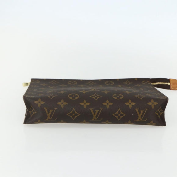 LOUIS VUITTON Monogram Poche Toilette 26 Pouch M47542 LV Auth ka471