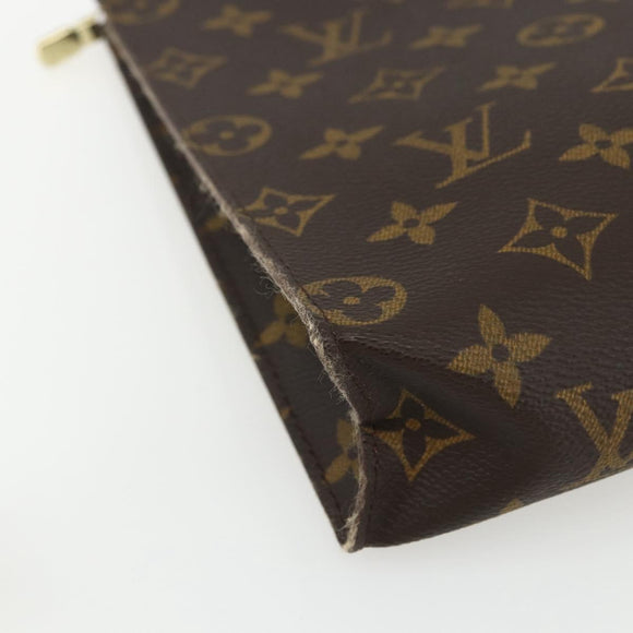 LOUIS VUITTON Monogram Poche Toilette 26 Pouch M47542 LV Auth ka471
