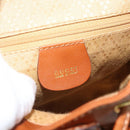 GUCCI Bamboo Backpack Leather Brown Gold 003 1998 0030 Auth ka4712-18
