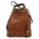 GUCCI Bamboo Backpack Leather Brown Gold 003 1998 0030 Auth ka4712-3