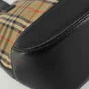 BURBERRY Nova Check Hand Bag Canvas Leather Beige Gold Auth ka4713A-14