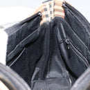 BURBERRY Nova Check Hand Bag Canvas Leather Beige Gold Auth ka4713A-17