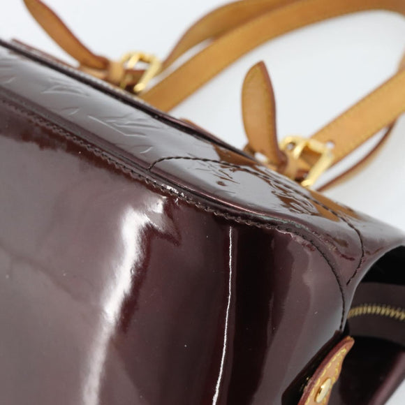 LOUIS VUITTON Monogram Vernis Rosewood Avenue Bag Amarante M93510 Auth ka4714A
