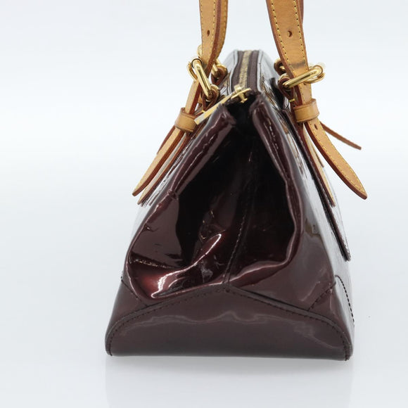 LOUIS VUITTON Monogram Vernis Rosewood Avenue Bag Amarante M93510 Auth ka4714A
