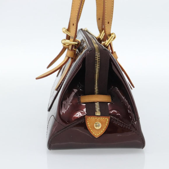 LOUIS VUITTON Monogram Vernis Rosewood Avenue Bag Amarante M93510 Auth ka4714A