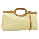 LOUIS VUITTON Monogram Vernis Roxbury Drive Bag 2Way Perle M91374 Auth ka4715-1