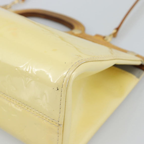 LOUIS VUITTON Monogram Vernis Roxbury Drive Bag 2Way Perle M91374 Auth ka4715