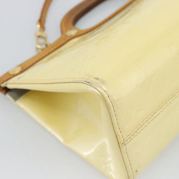 LOUIS VUITTON Monogram Vernis Roxbury Drive Bag 2Way Perle M91374 Auth ka4715