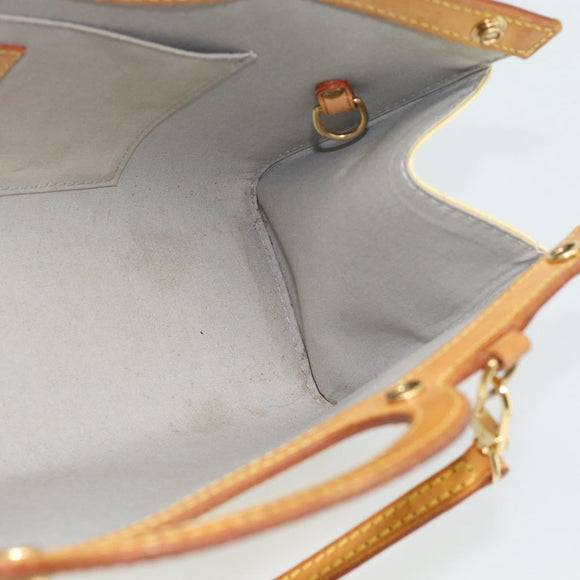 LOUIS VUITTON Monogram Vernis Roxbury Drive Bag 2Way Perle M91374 Auth ka4715