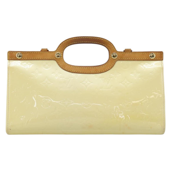 LOUIS VUITTON Monogram Vernis Roxbury Drive Bag 2Way Perle M91374 Auth ka4715