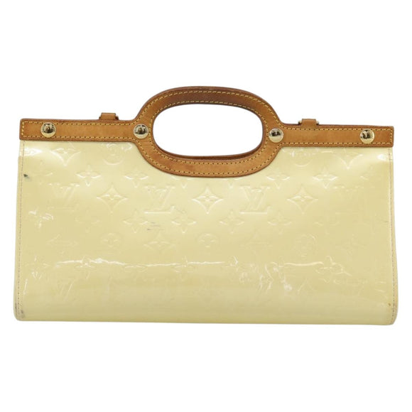 LOUIS VUITTON Monogram Vernis Roxbury Drive Bag 2Way Perle M91374 Auth ka4715