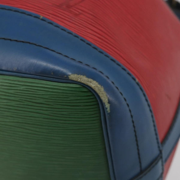LOUIS VUITTON Epi Noe Shoulder Bag Tricolor Red Blue M44084 LV Auth ka4716