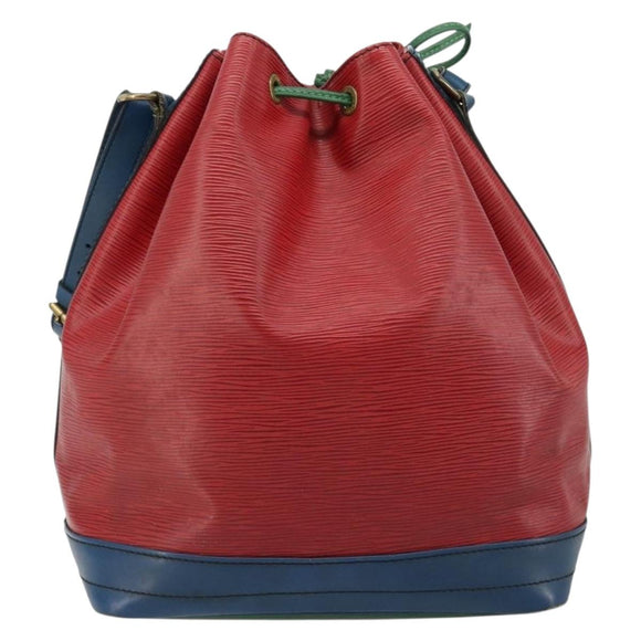 LOUIS VUITTON Epi Noe Shoulder Bag Tricolor Red Blue M44084 LV Auth ka4716