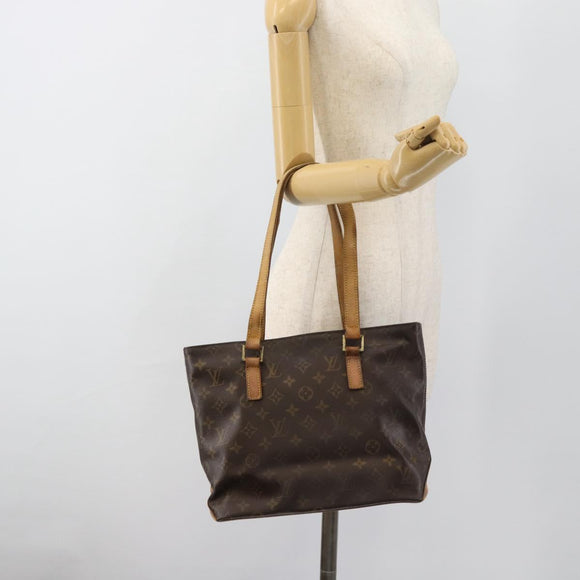LOUIS VUITTON Monogram Cabas Piano Tote Bag M51148 LV Auth ka4718