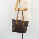 LOUIS VUITTON Monogram Cabas Piano Tote Bag M51148 LV Auth ka4719-24