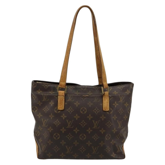 LOUIS VUITTON Monogram Cabas Piano Tote Bag M51148 LV Auth ka4719