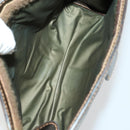 GUCCI GG Supreme Web Sherry Line Clutch Bag PVC 2 Set Navy Beige Auth ka472-15