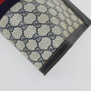 GUCCI GG Supreme Web Sherry Line Clutch Bag PVC 2 Set Navy Beige Auth ka472-7