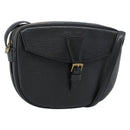 LOUIS VUITTON Epi Jeune Fille MM Shoulder Bag Black M52152 LV Auth ka4721-1