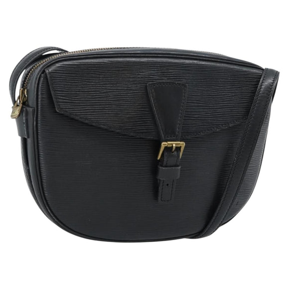 LOUIS VUITTON Epi Jeune Fille MM Shoulder Bag Black M52152 LV Auth ka4721