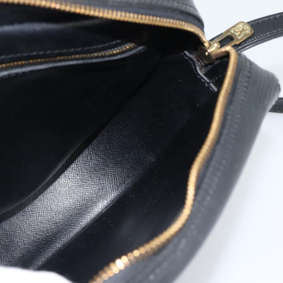 LOUIS VUITTON Epi Jeune Fille MM Shoulder Bag Black M52152 LV Auth ka4721