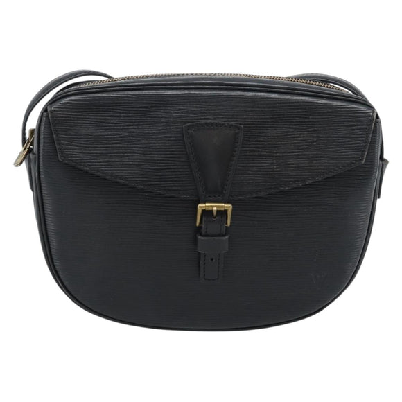 LOUIS VUITTON Epi Jeune Fille MM Shoulder Bag Black M52152 LV Auth ka4721