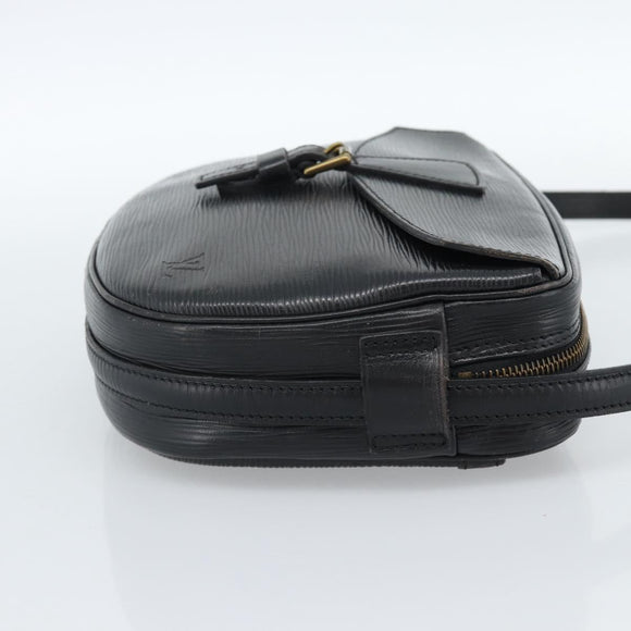 LOUIS VUITTON Epi Jeune Fille MM Shoulder Bag Black M52152 LV Auth ka4721
