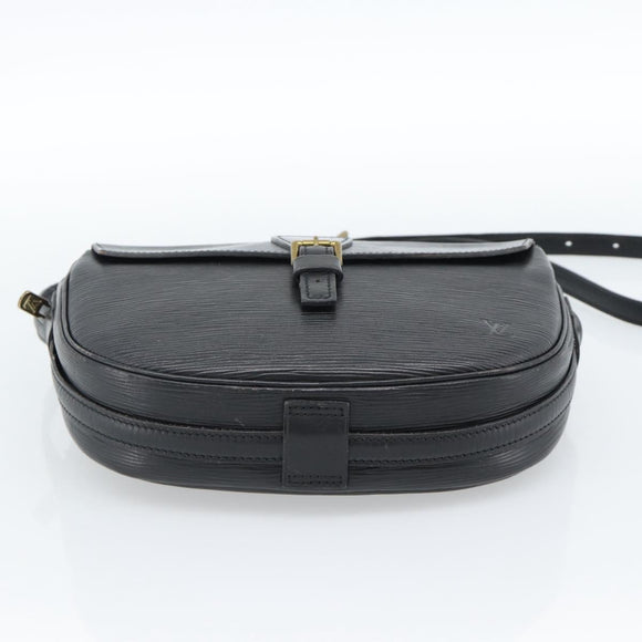 LOUIS VUITTON Epi Jeune Fille MM Shoulder Bag Black M52152 LV Auth ka4721