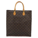 LOUIS VUITTON Monogram Sac Plat Hand Bag M51140 LV Auth ka4726-3