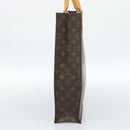 LOUIS VUITTON Monogram Sac Plat Hand Bag M51140 LV Auth ka4726-5
