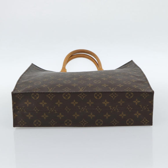 LOUIS VUITTON Monogram Sac Plat Hand Bag M51140 LV Auth ka4726
