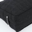Salvatore Ferragamo Gancini Tote Bag Canvas Leather Black Silver Auth ka4727A-14