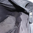 Salvatore Ferragamo Gancini Tote Bag Canvas Leather Black Silver Auth ka4727A-19