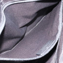 Salvatore Ferragamo Gancini Tote Bag Canvas Leather Black Silver Auth ka4727A-22