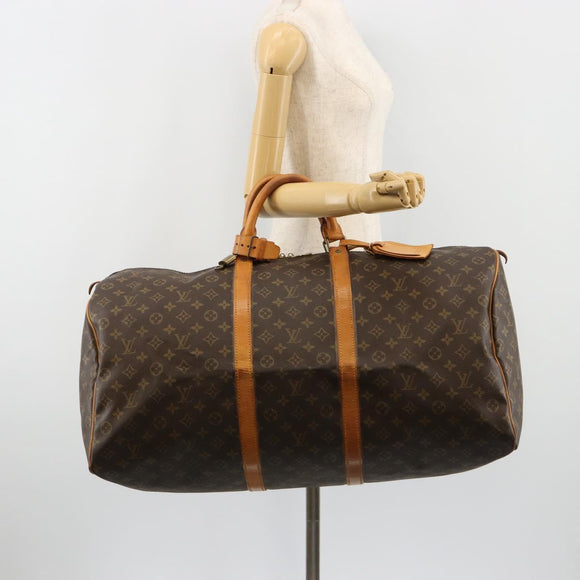 LOUIS VUITTON Monogram Keepall 60 Boston Bag M41422 LV Auth ka4728A