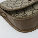 GUCCI GG Plus Supreme Shoulder Bag PVC Beige Gold Auth ka473-11