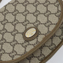 GUCCI GG Plus Supreme Shoulder Bag PVC Beige Gold Auth ka473-14