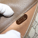 GUCCI GG Plus Supreme Shoulder Bag PVC Beige Gold Auth ka473-16