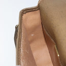 GUCCI GG Plus Supreme Shoulder Bag PVC Beige Gold Auth ka473-19