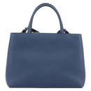FENDI Petite To Jules Hand Bag Leather 2way Blue Silver Auth ka4735V-3