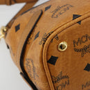 MCM Vicetos Logogram Shoulder Bag PVC Leather 2way Brown Gold Auth ka4736A-17