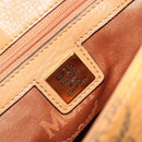 MCM Vicetos Logogram Shoulder Bag PVC Leather 2way Brown Gold Auth ka4736A-19