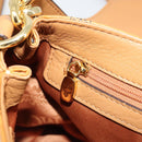 MCM Vicetos Logogram Shoulder Bag PVC Leather 2way Brown Gold Auth ka4736A-22