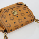 MCM Vicetos Logogram Shoulder Bag PVC Leather 2way Brown Gold Auth ka4736A-6