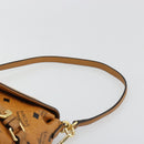 MCM Vicetos Logogram Shoulder Bag PVC Leather 2way Brown Gold Auth ka4736A-8
